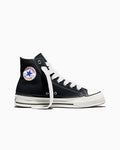 Canvas High-Top Sneaker - Gold Palm - Black/Vintage White