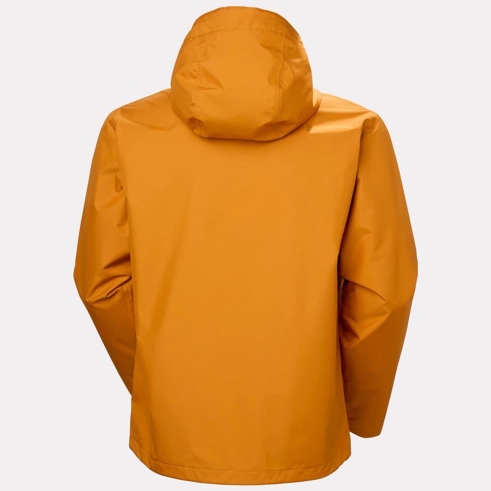 Men's Waterproof Rain Jacket - Mustard