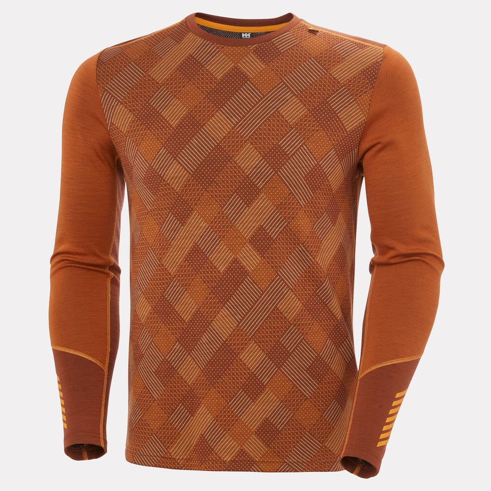 Men's Merino Wool Base Layer Top - Blue
