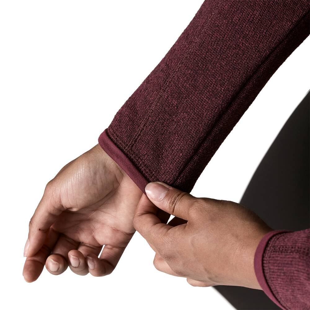 Women's Recycled Knit Fleece Jacket - Black