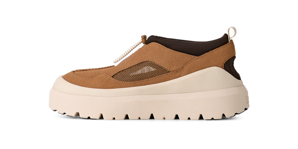 Men's Suede Mesh Hybrid Shoe - Chestnut