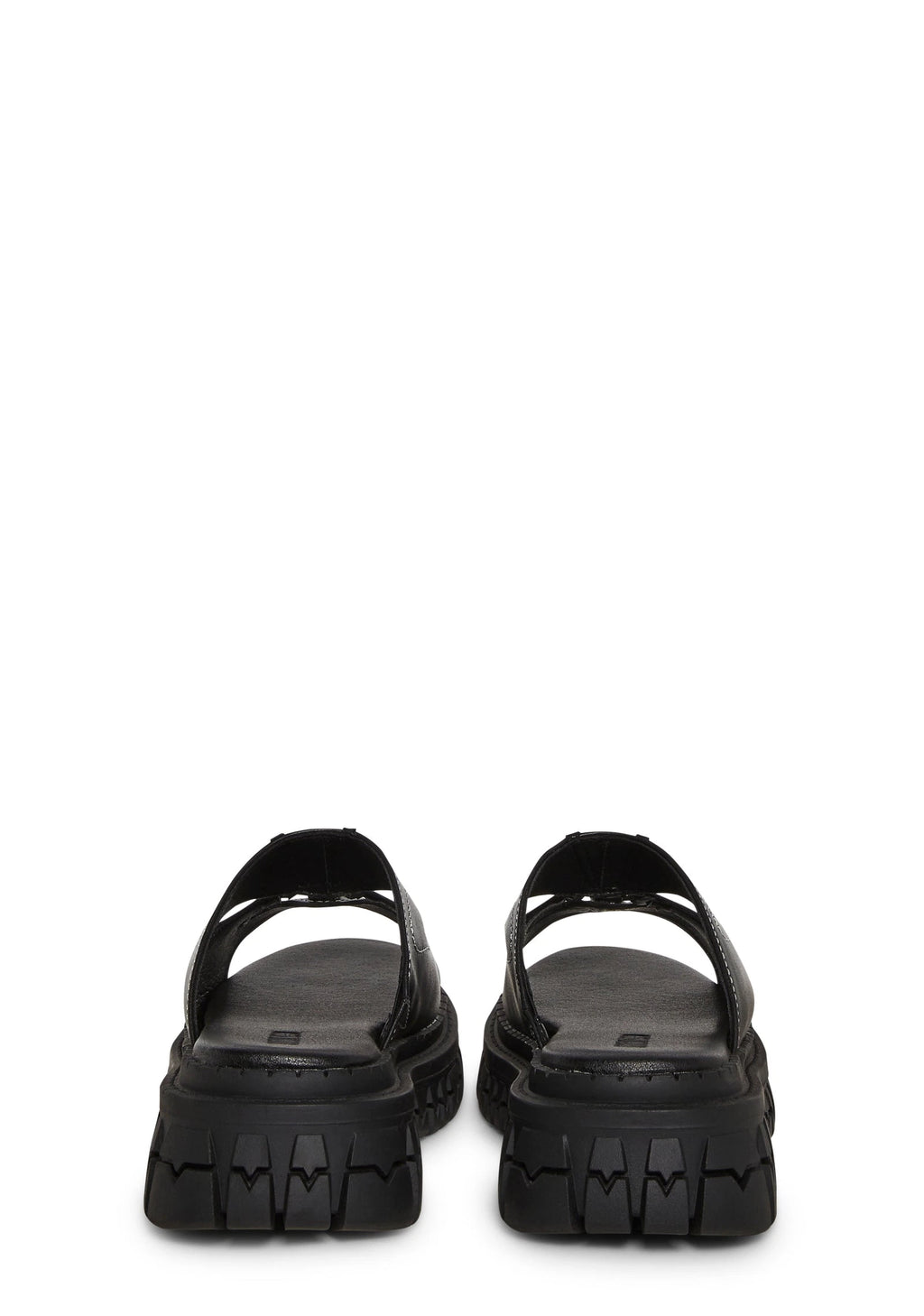 Butterfly Cutout Platform Slides - Black