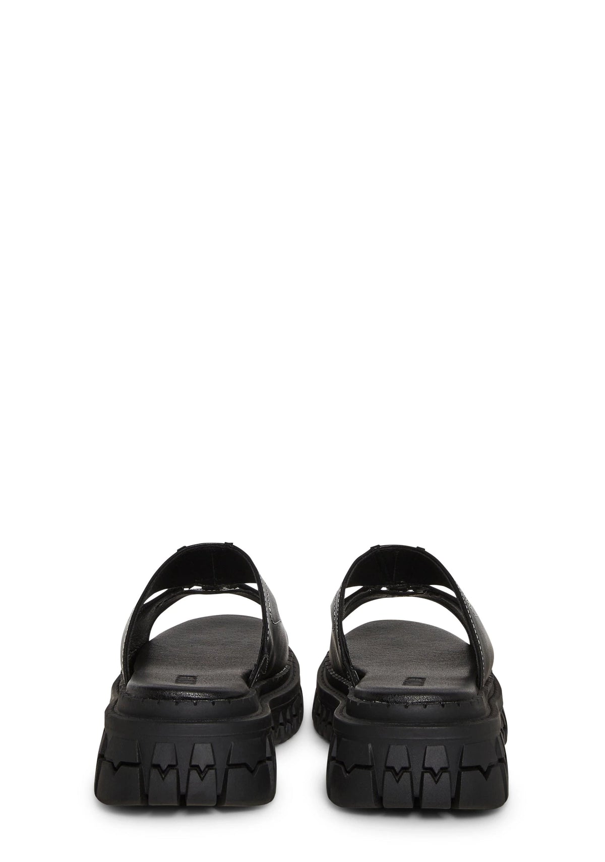 Butterfly Cutout Platform Slides - Black