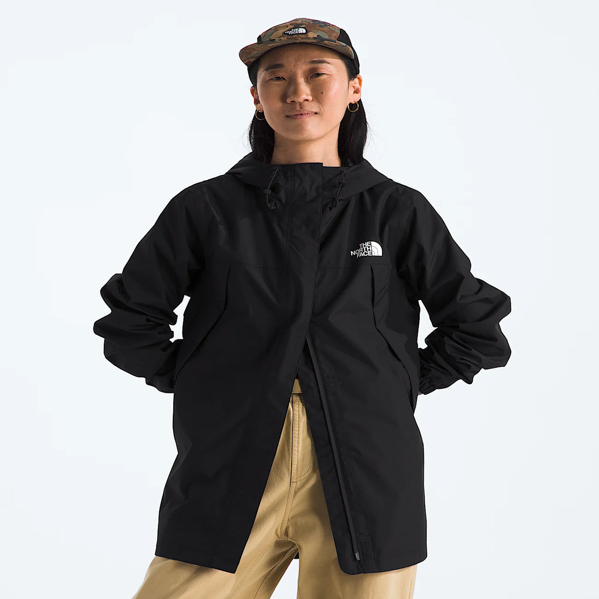 Women's Waterproof Rain Parka - Black