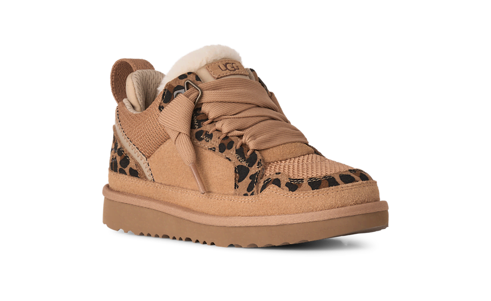 Kids' Animal Print Suede Sneakers