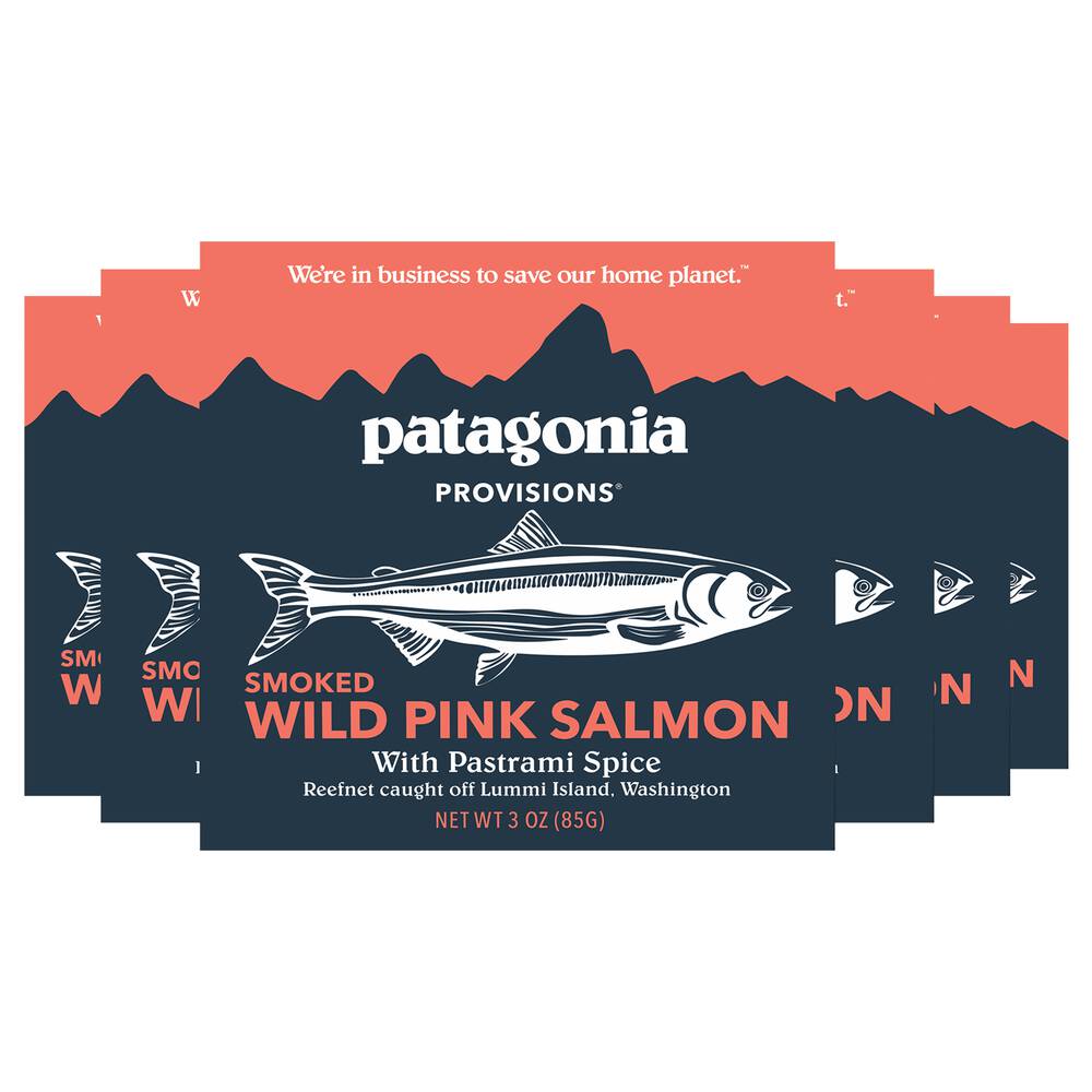Smoked Pink Salmon With Spices, 6-Pack