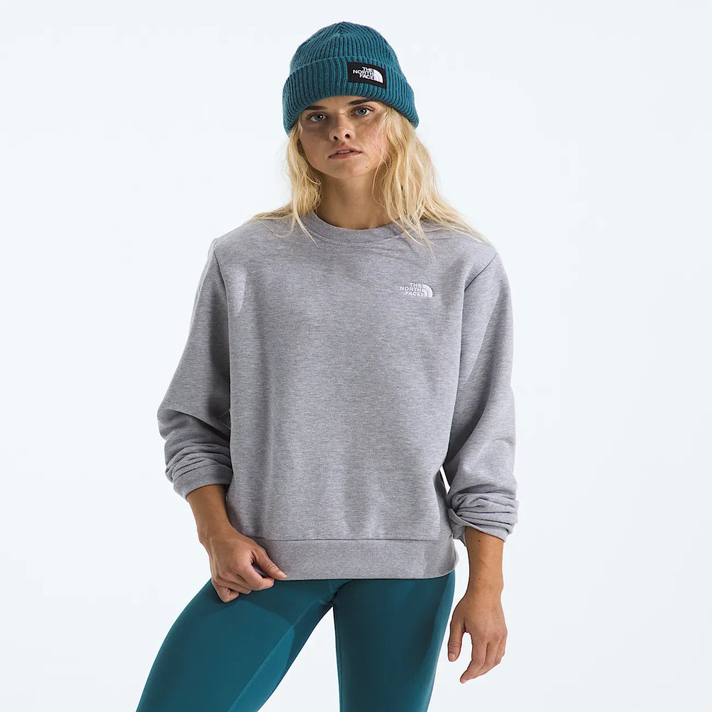 Women's Regular Crewneck Sweatshirt - Light Gray
