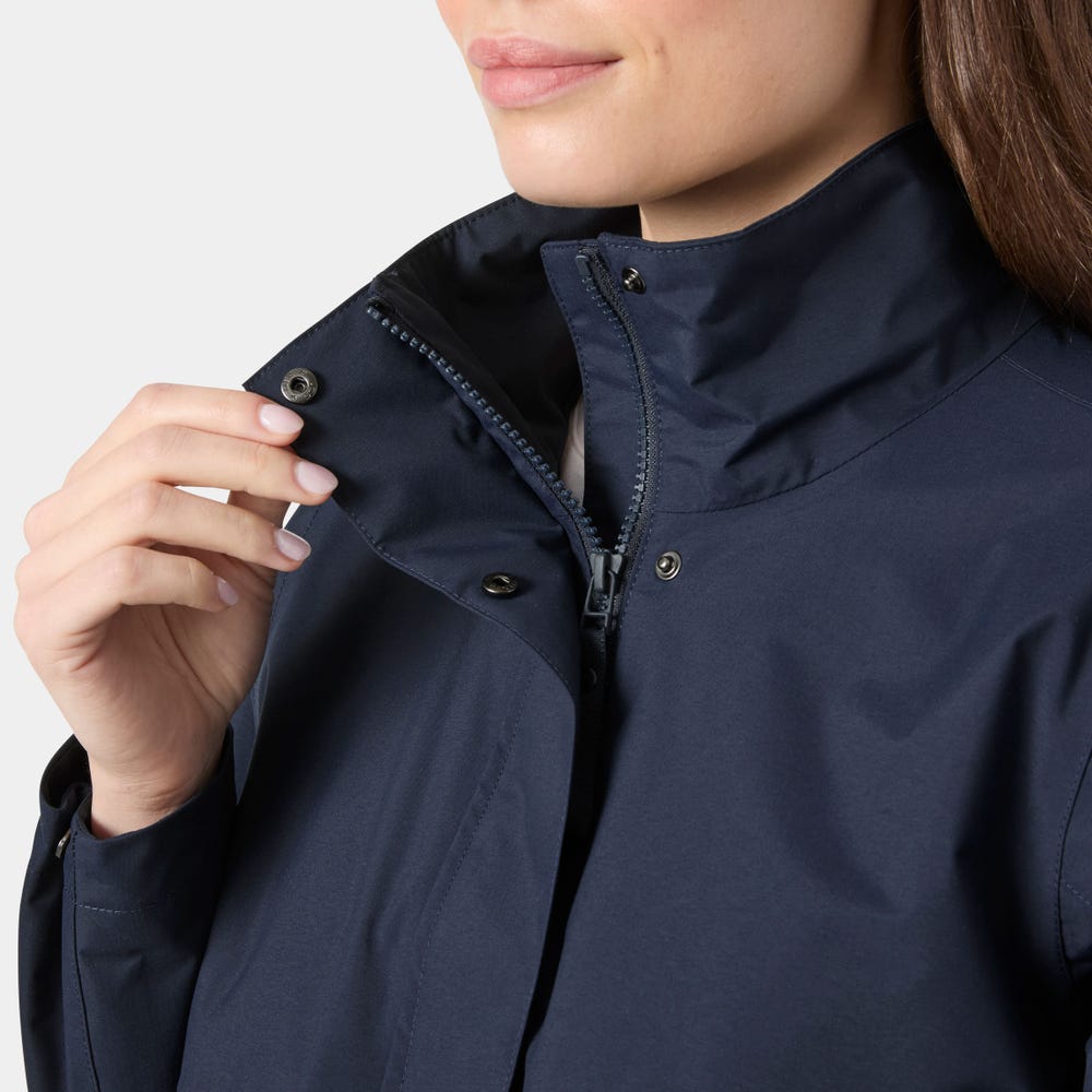 Women's Cropped Utility Rain Jacket - Cream
