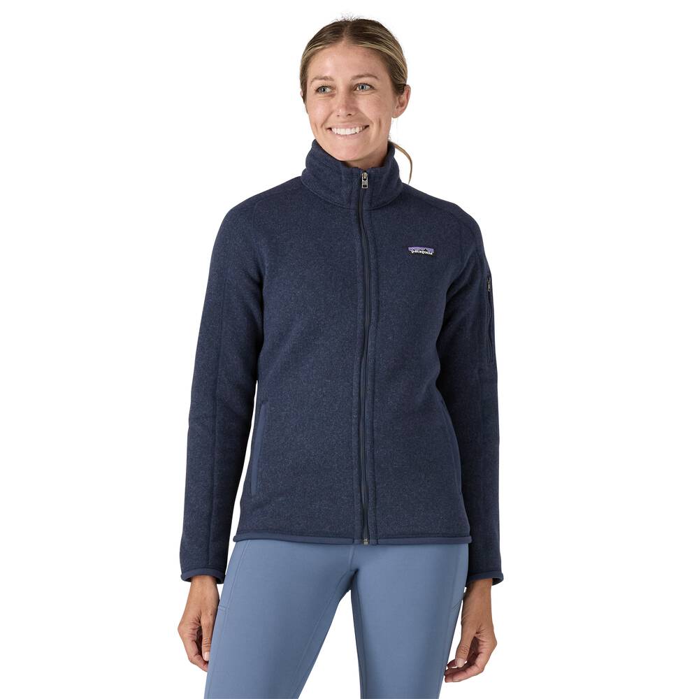 Women's Recycled Knit Fleece Jacket - Black