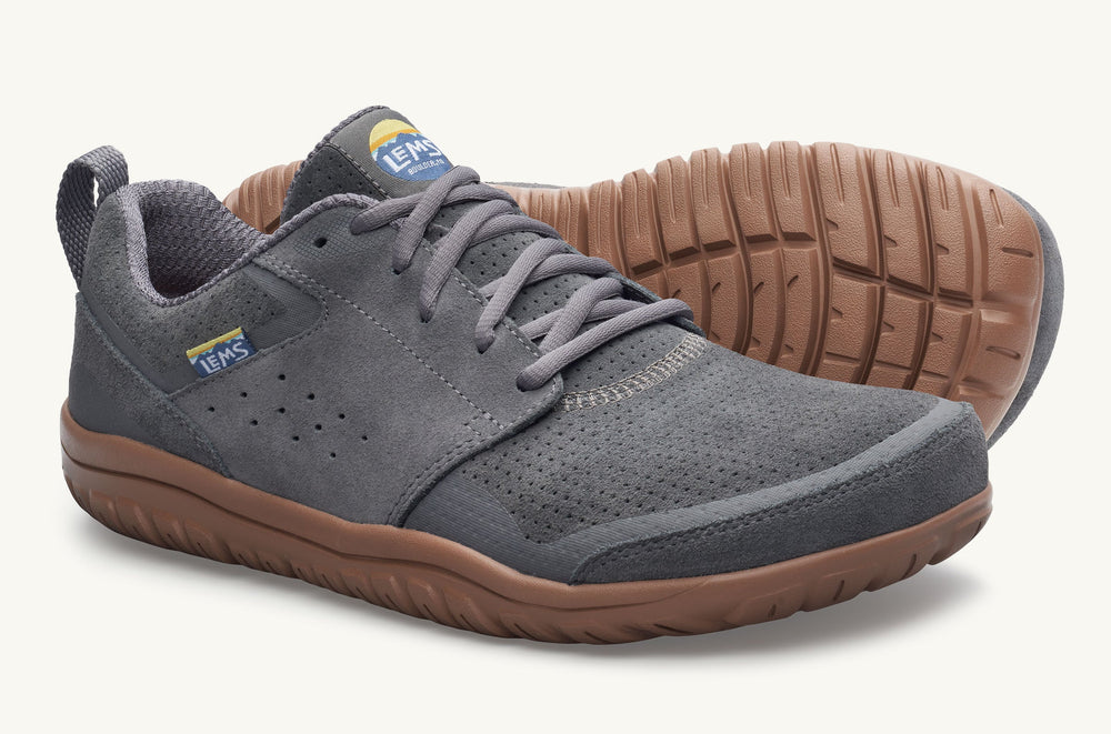 Men's Suede Minimal Sneaker - Gray