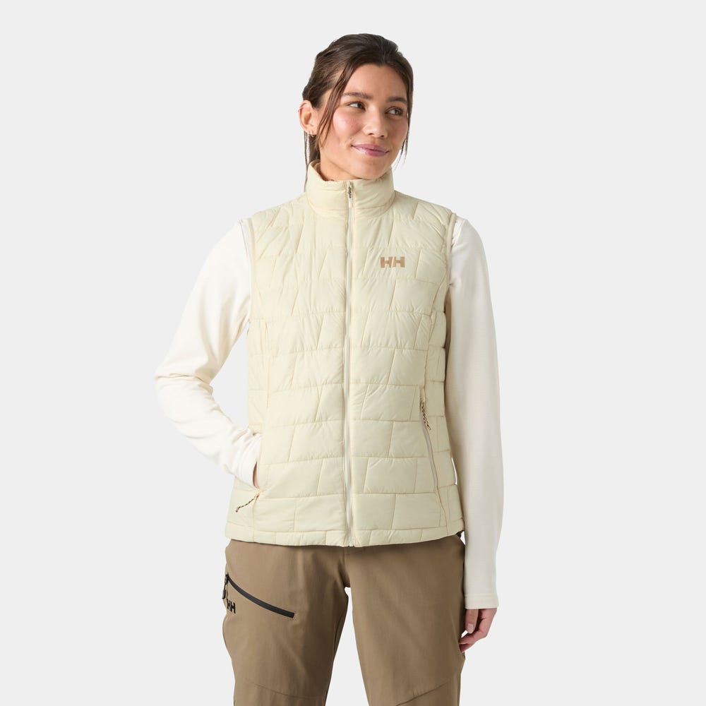 Women's Packable Insulated Vest - Cream