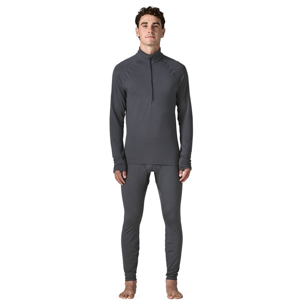Men's Thermal Grid Base Layer Bottoms - Black