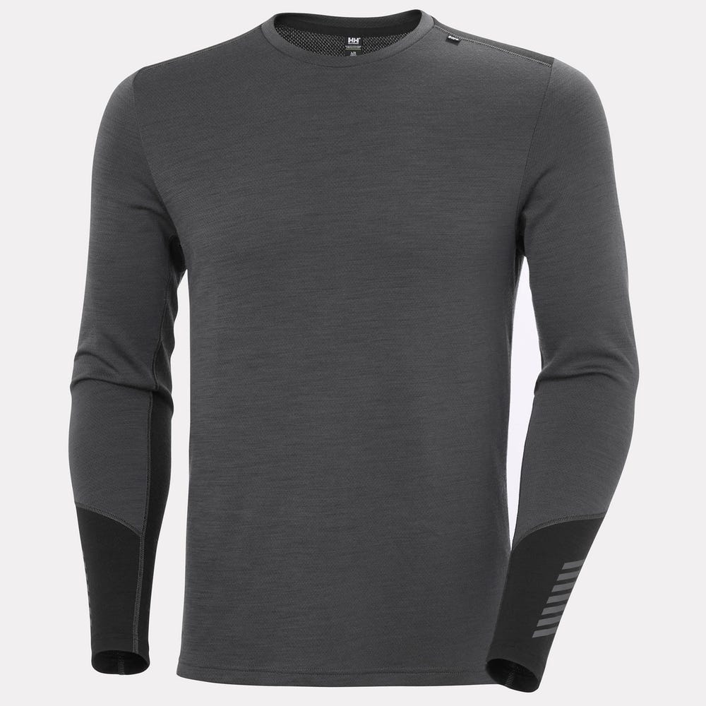 Men's Merino Wool Base Layer Top - Blue