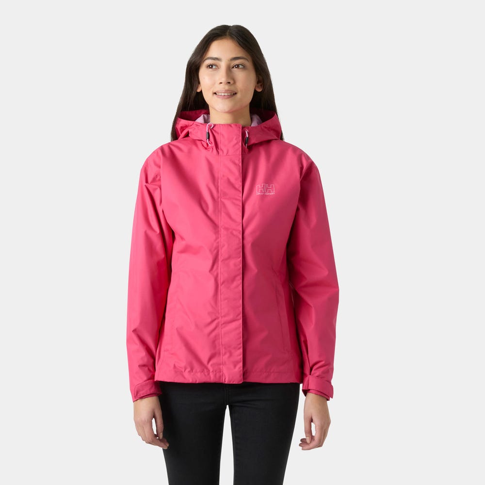 Women's Waterproof Rain Jacket - Hot Pink