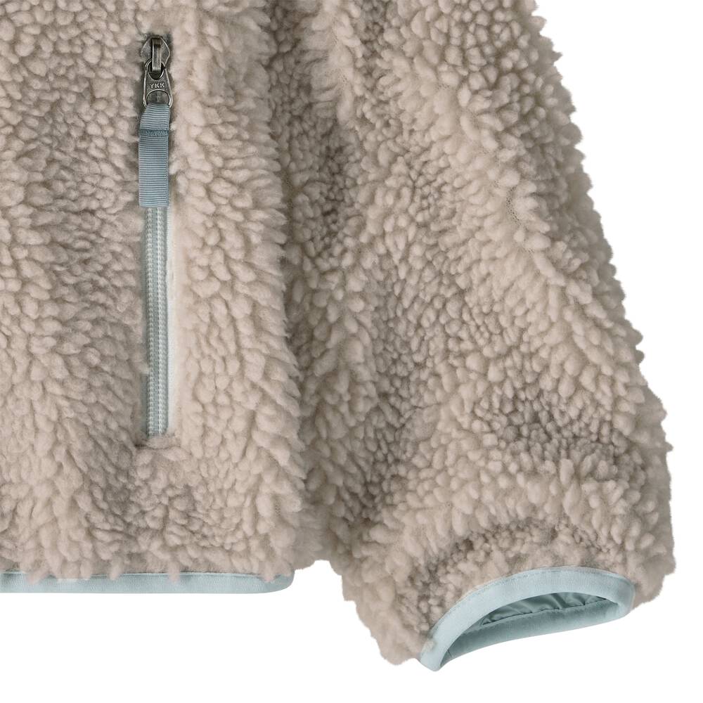 Kids' Windproof Pile Fleece Jacket - Natural