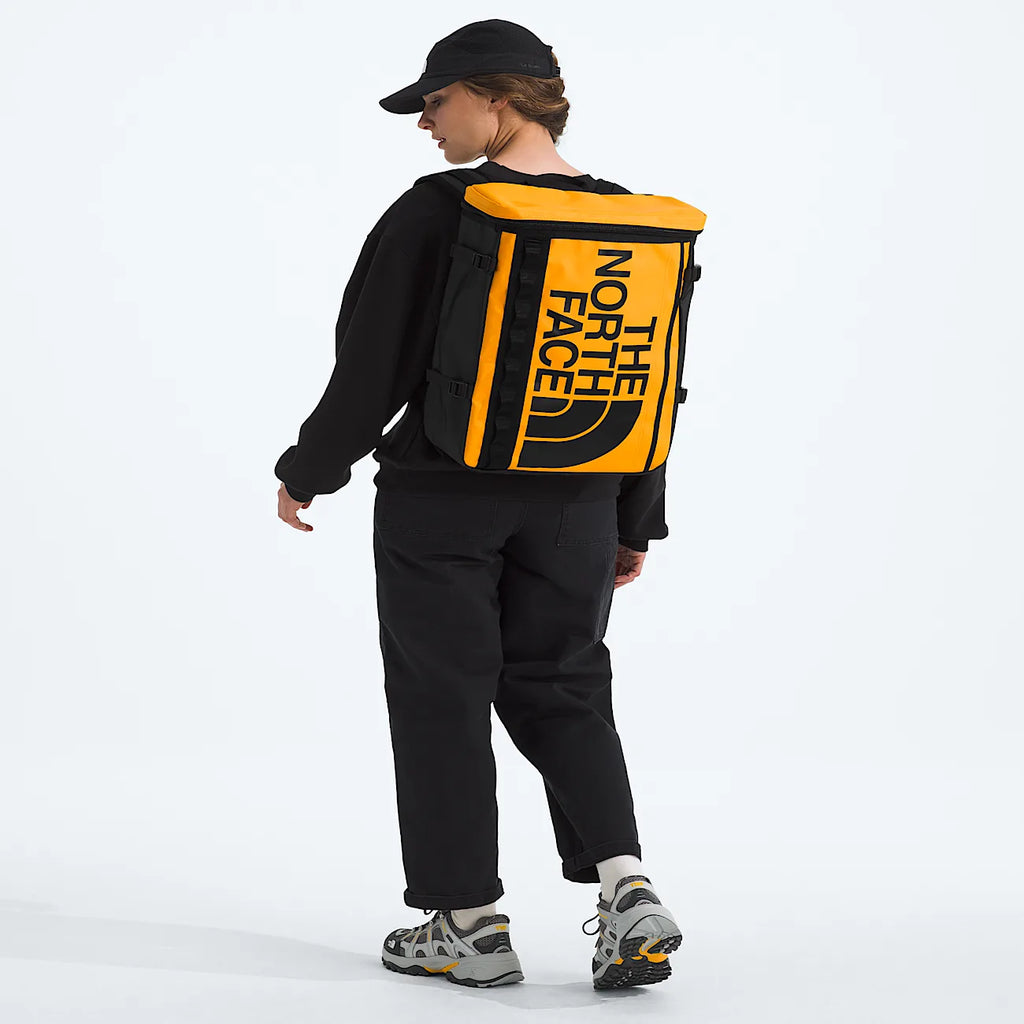 Structured Travel Backpack - Gold And Black