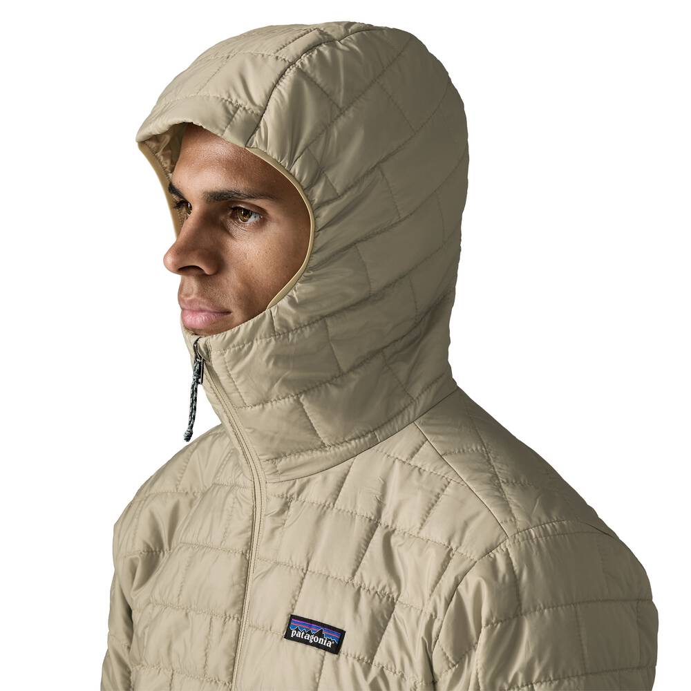 Men's Insulated Hooded Jacket - Brown