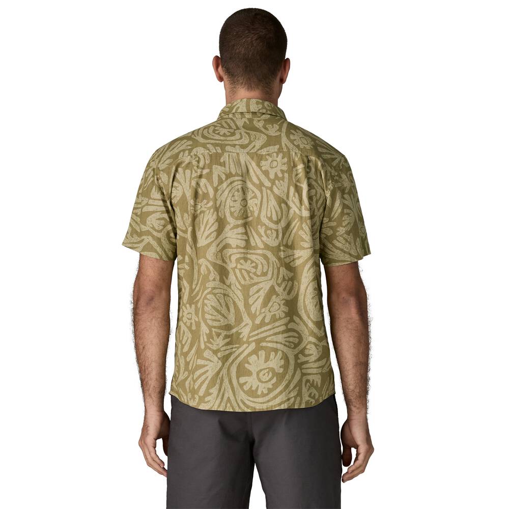 Men's Hemp Cotton Button-Up Shirt - Stone