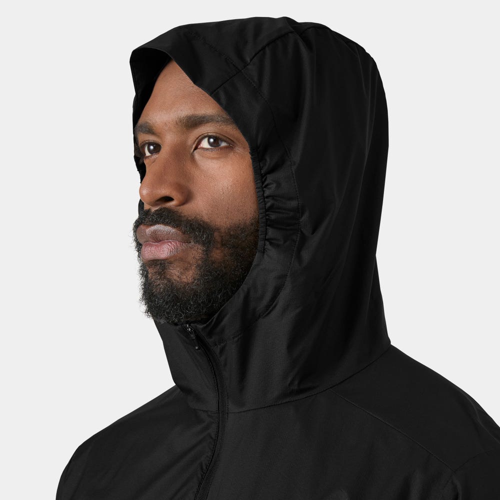 Men's Packable Windbreaker Jacket - Black