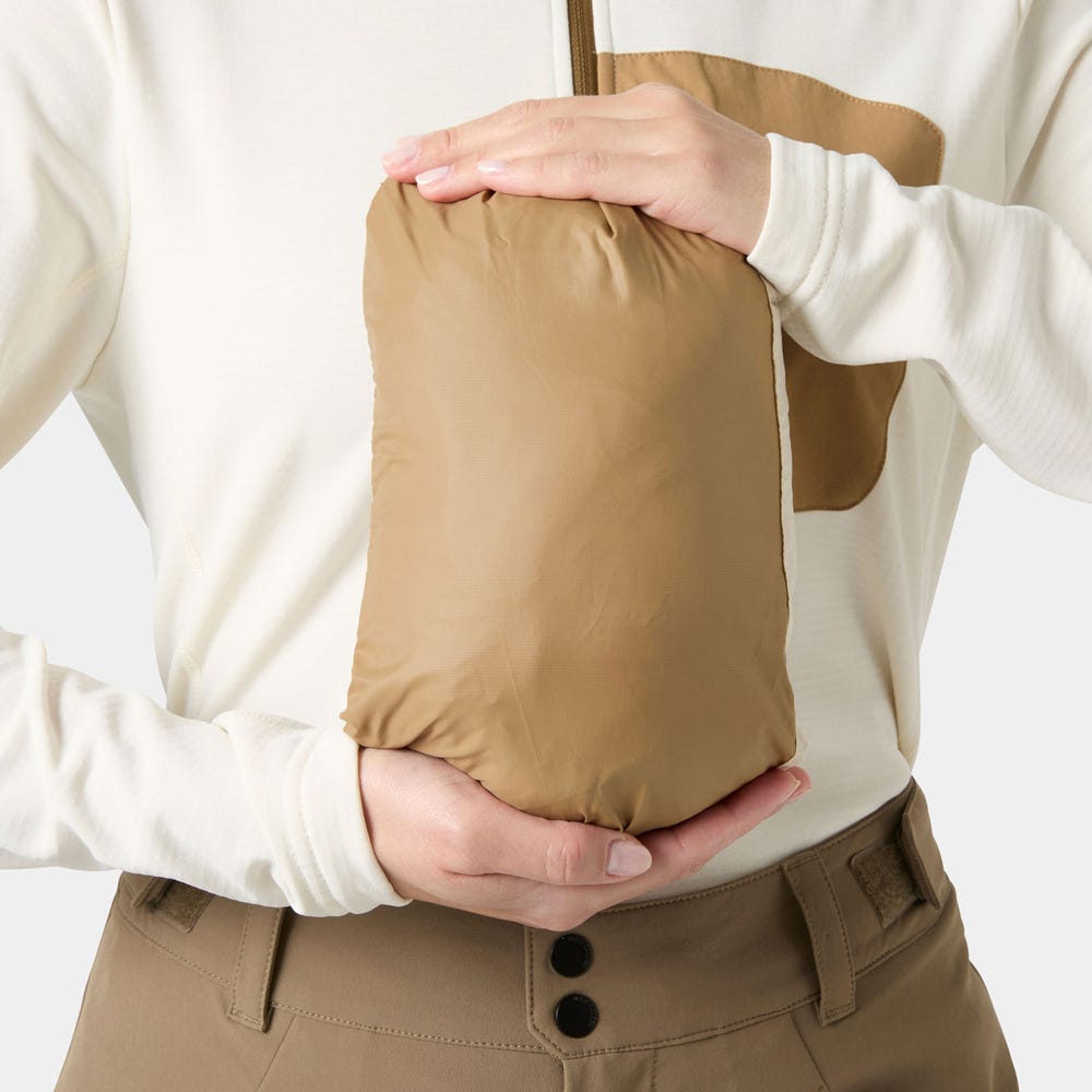 Women's Packable Insulated Vest - Cream