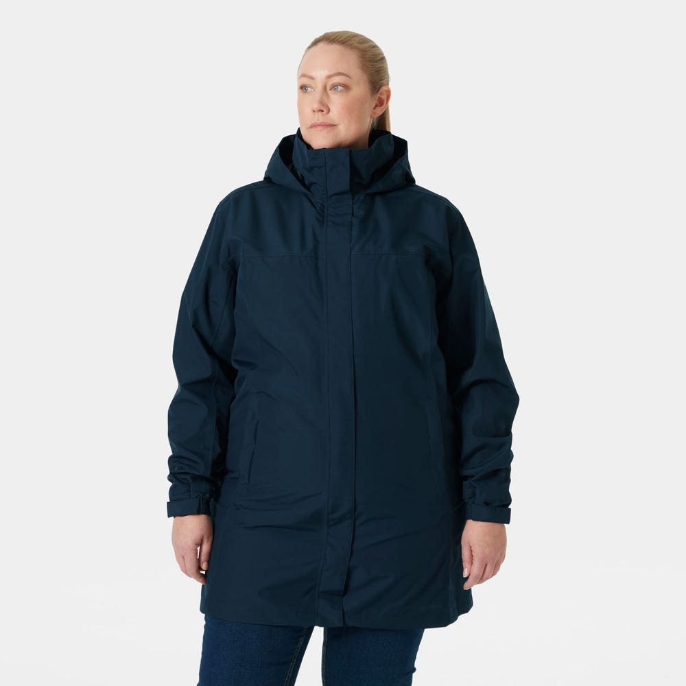 Women's Long Rain Jacket - Berry