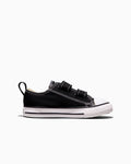 Toddler Easy-On Canvas Low Top Sneaker - Black - Black