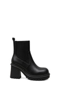 Lug Sole Chelsea Ankle Boots - Black