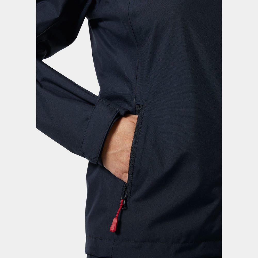 Women's Hooded Sailing Rain Jacket - Black