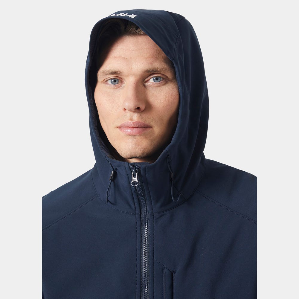 Men's Hooded Softshell Jacket - Black