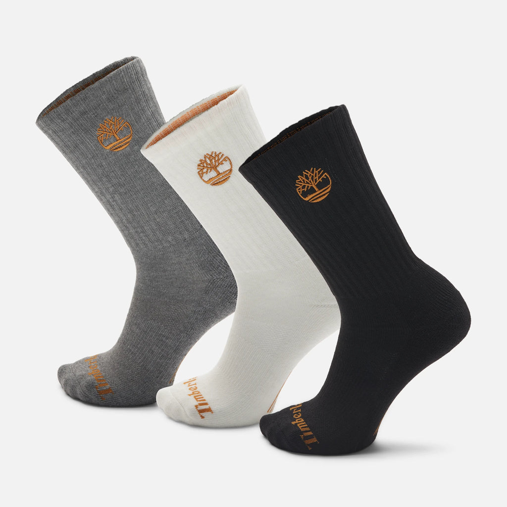 3-Pack Half-Cushion Crew Socks