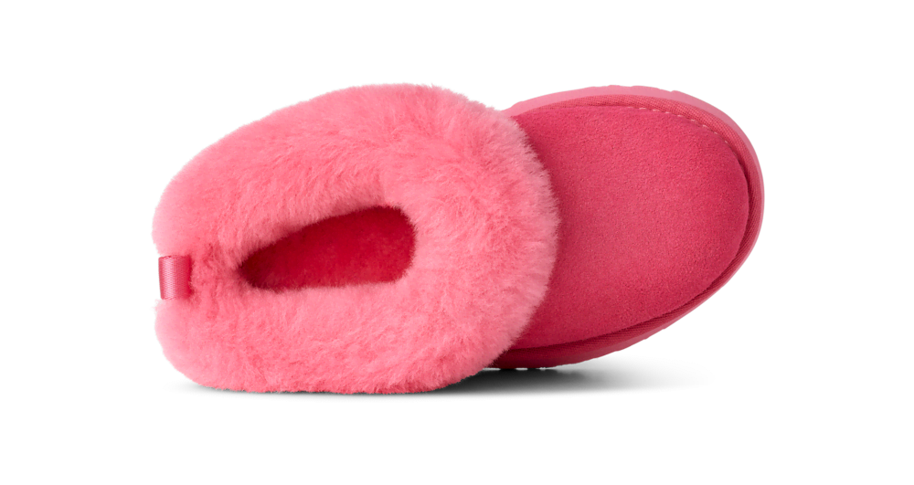 Kids' Suede Platform Slipper - Chestnut