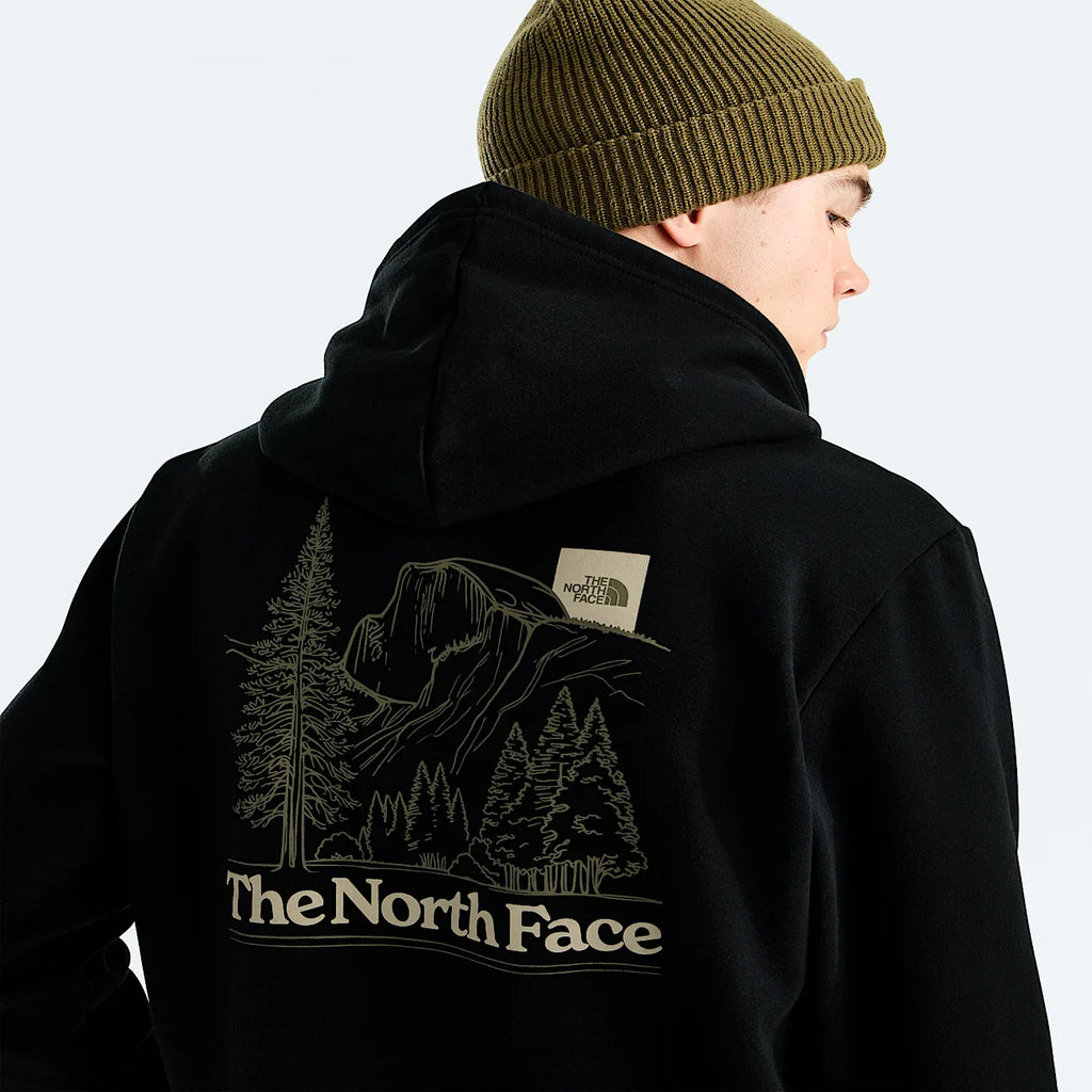 Men's Regular-Fit Graphic Hoodie - Black