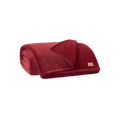 Extra-Large Plush Polyester Throw - Coffee Berry