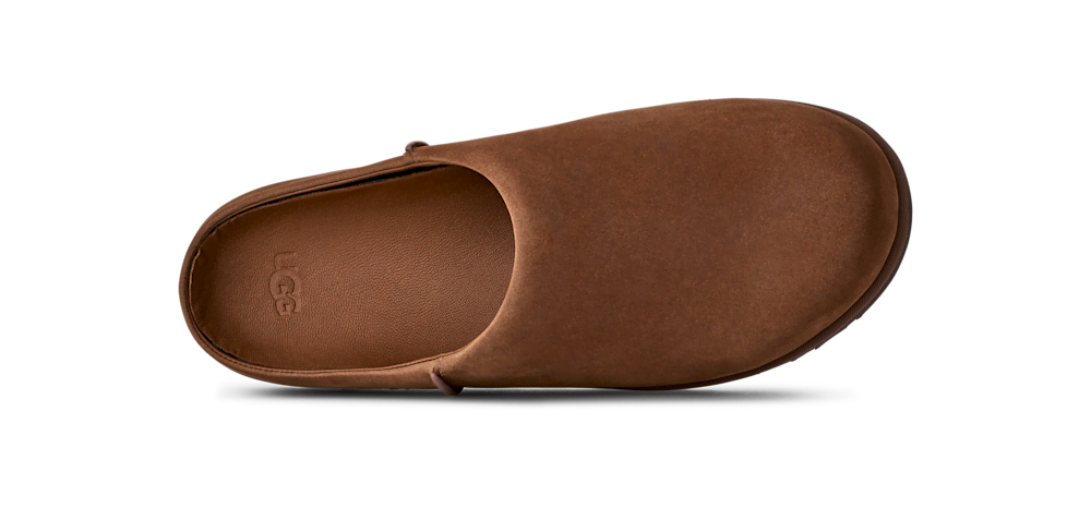 Men's Waterproof Nubuck Slip-On Clog - Olive