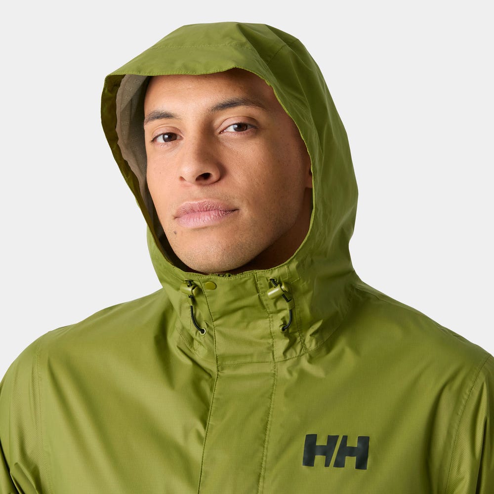Men's Packable Waterproof Shell Jacket - Green