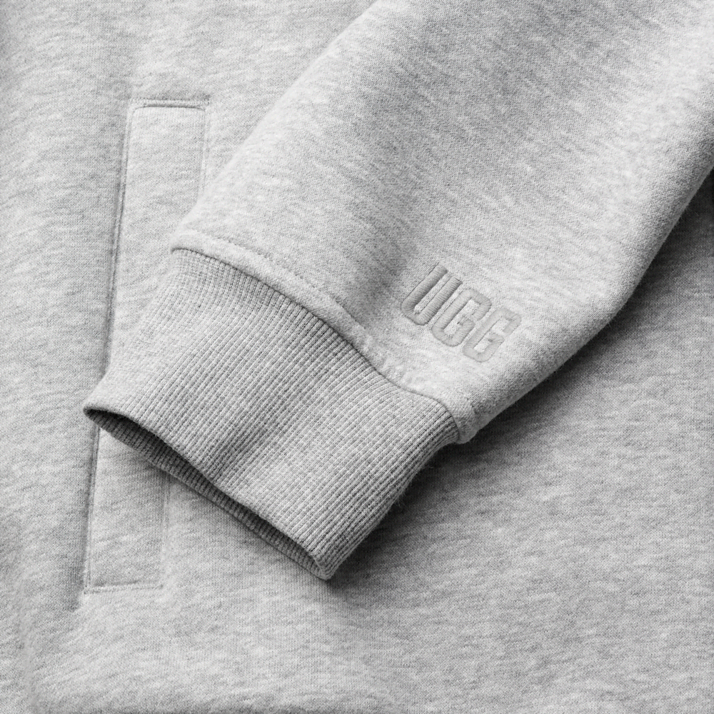 Men's Oversized Full-Zip Hooded Sweatshirt - Brown