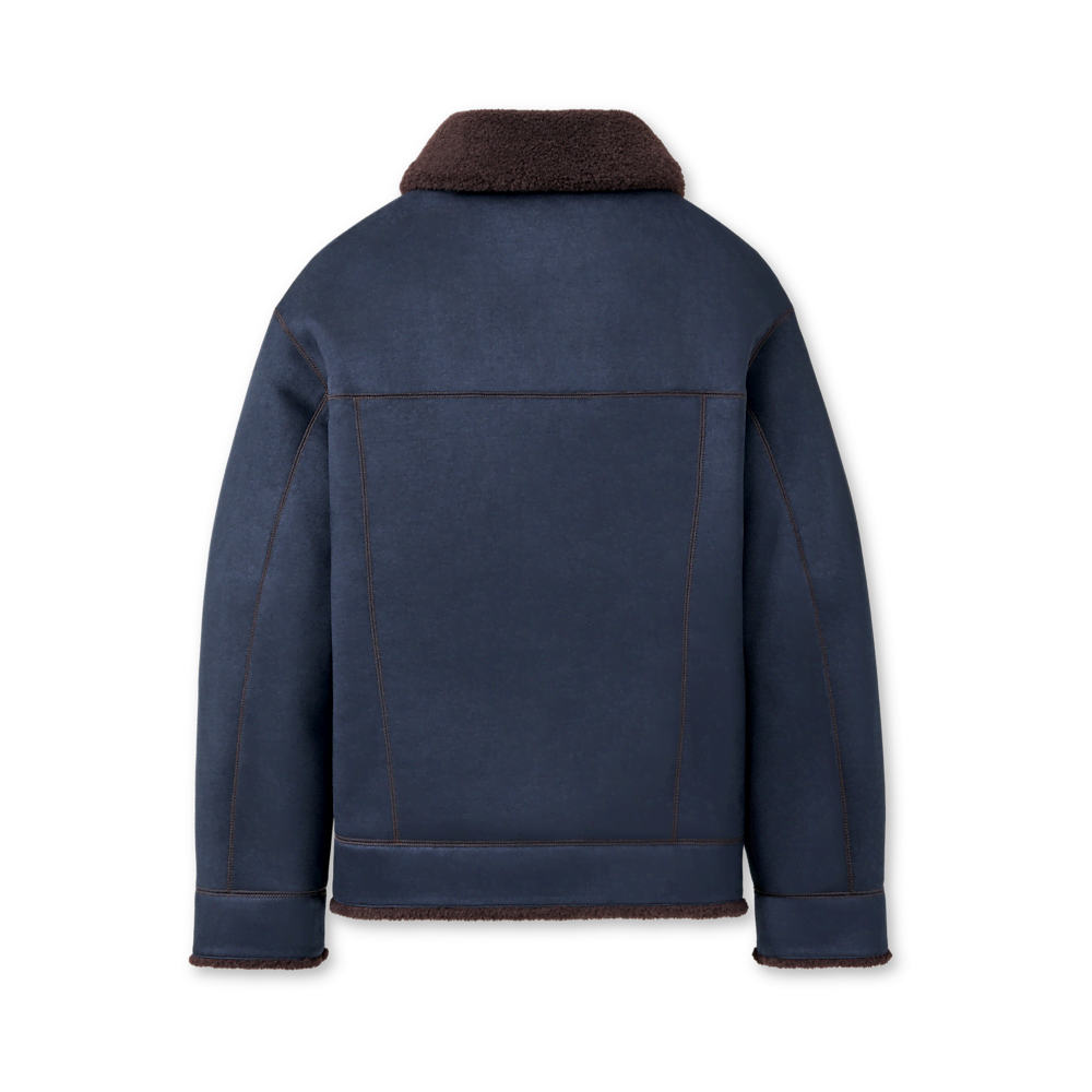 Women's Reversible Faux Suede Trucker Jacket
