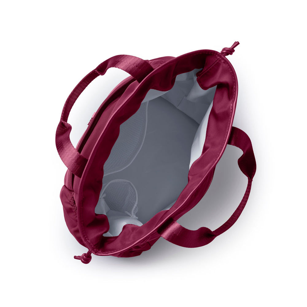 Insulated Nylon Lunch Bag - Burgundy