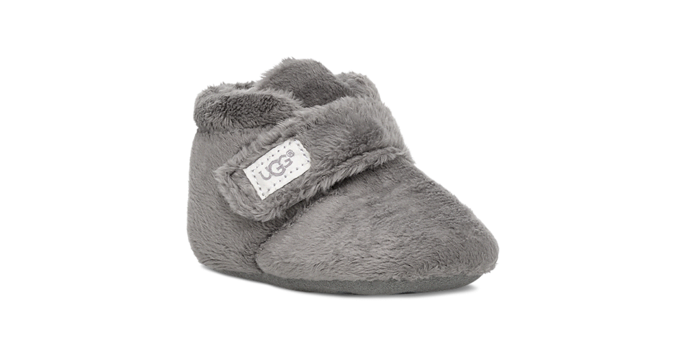 Baby Terry Bootie Slipper - Charcoal