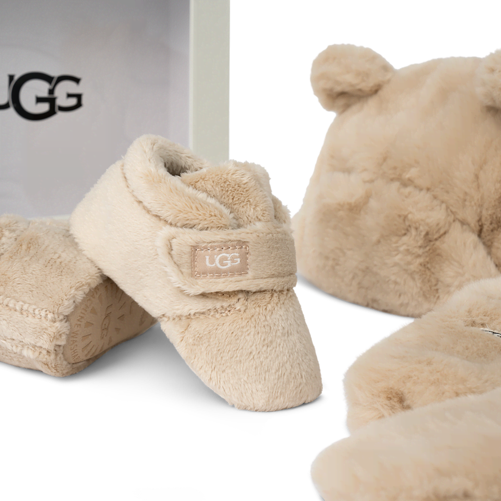 Baby Bootie, Hat And Mitten Set