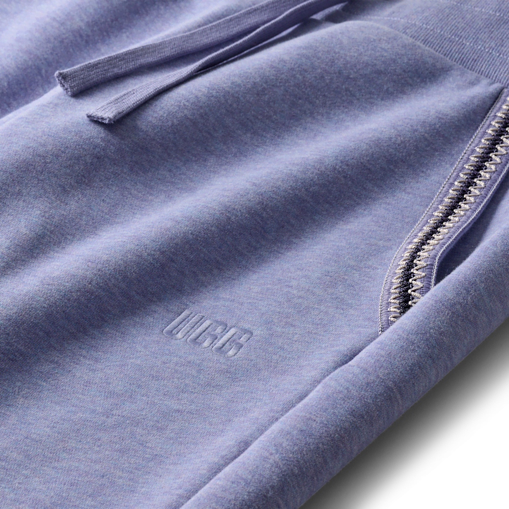 Men's Cotton Blend Drawstring Joggers - Purple