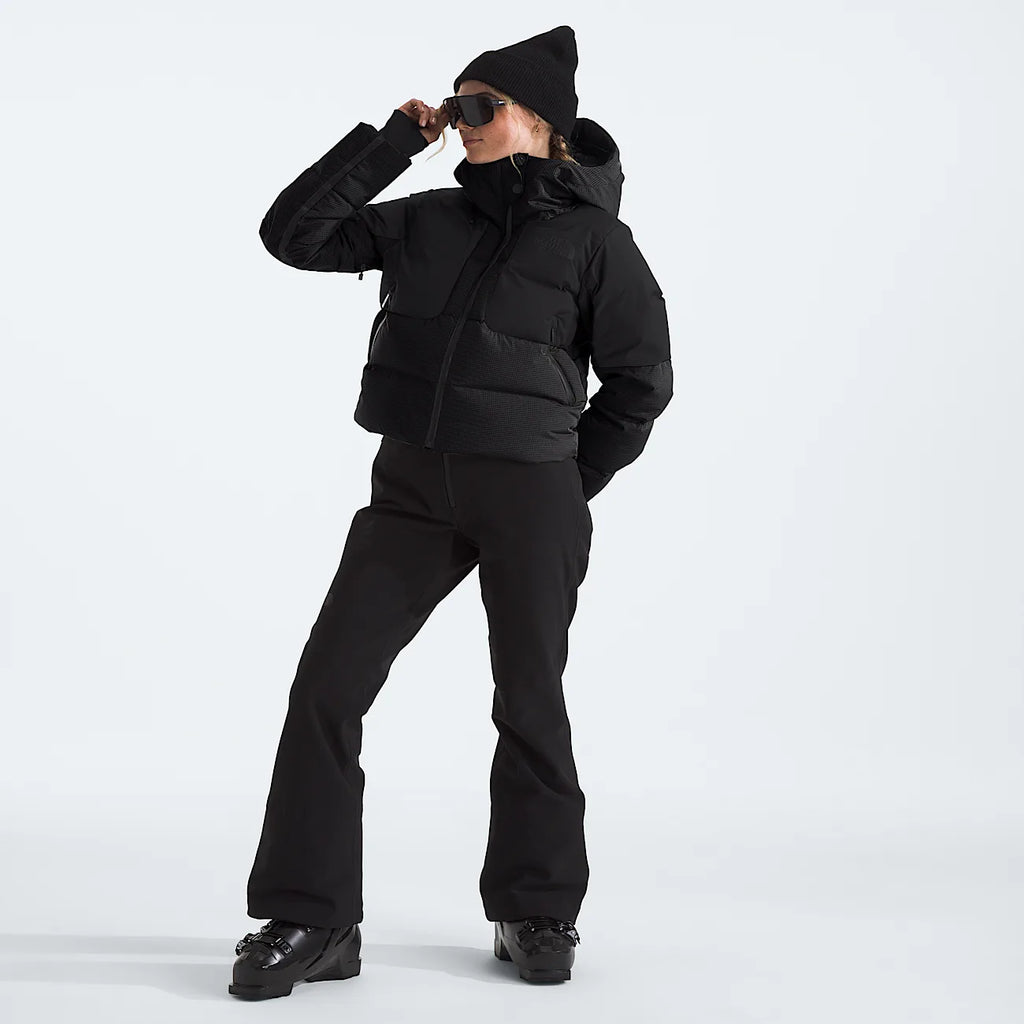 Women's Cropped Down Jacket - Black