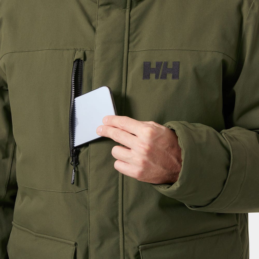 Men's Waterproof Down Parka - Pebble