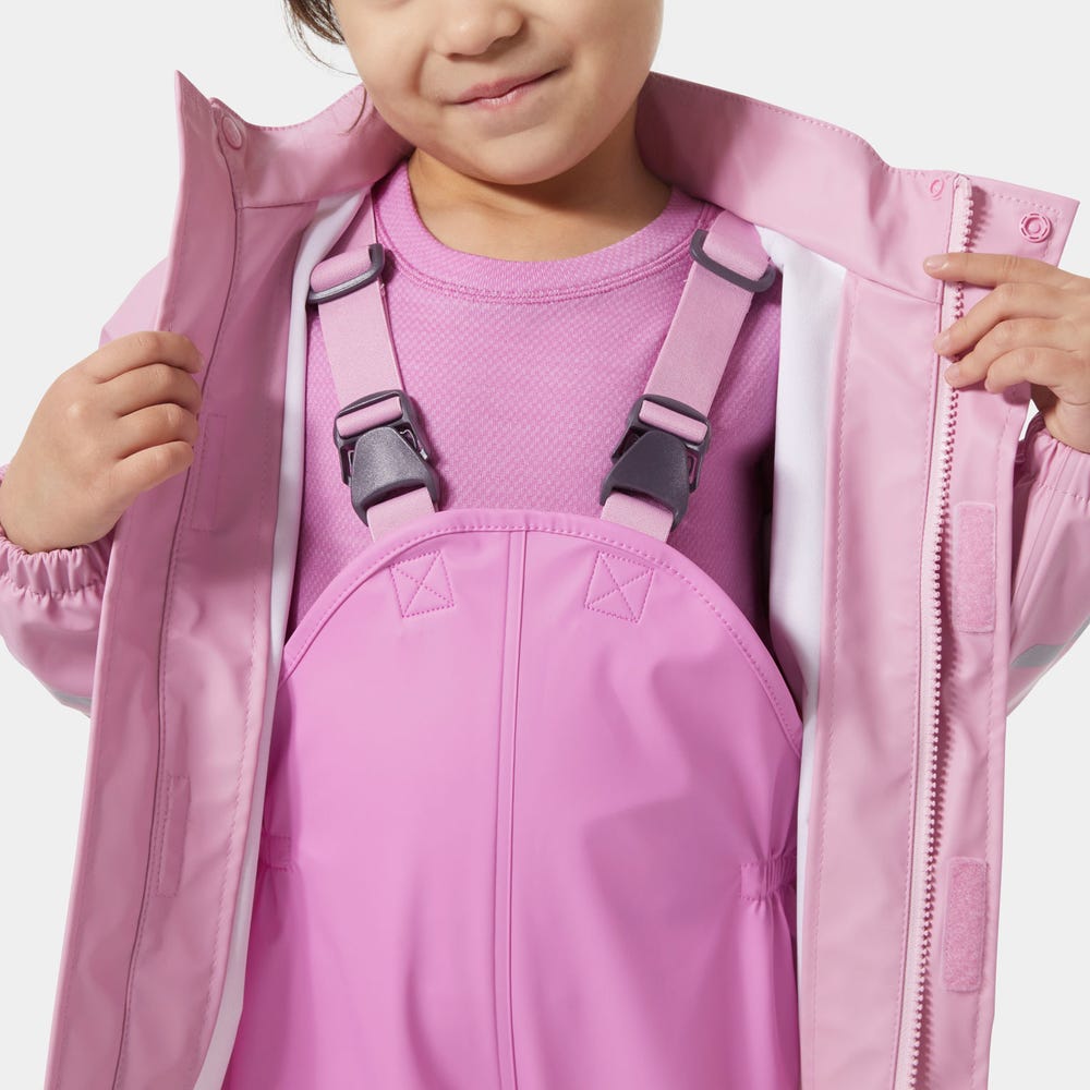 Kids' Waterproof Jacket And Bib Rain Set - Yellow