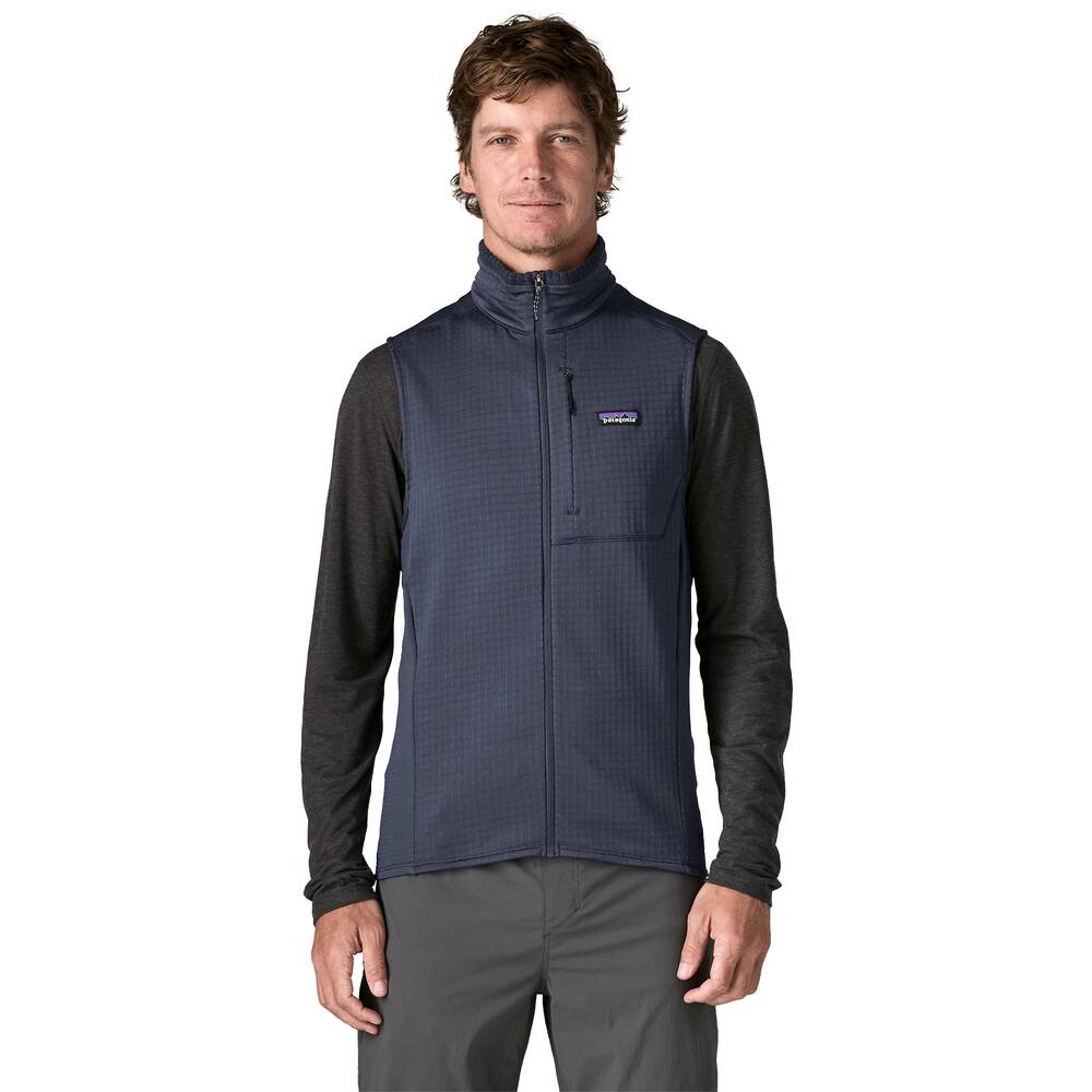 Men's Grid Fleece Performance Vest - Black