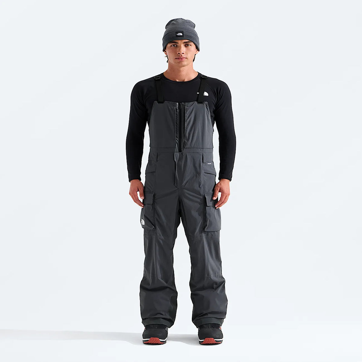 Men's Insulated Snow Bib Pants - Gray