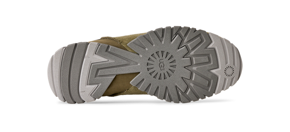 Men's Suede and Nubuck Slip-On Shoe - Olive