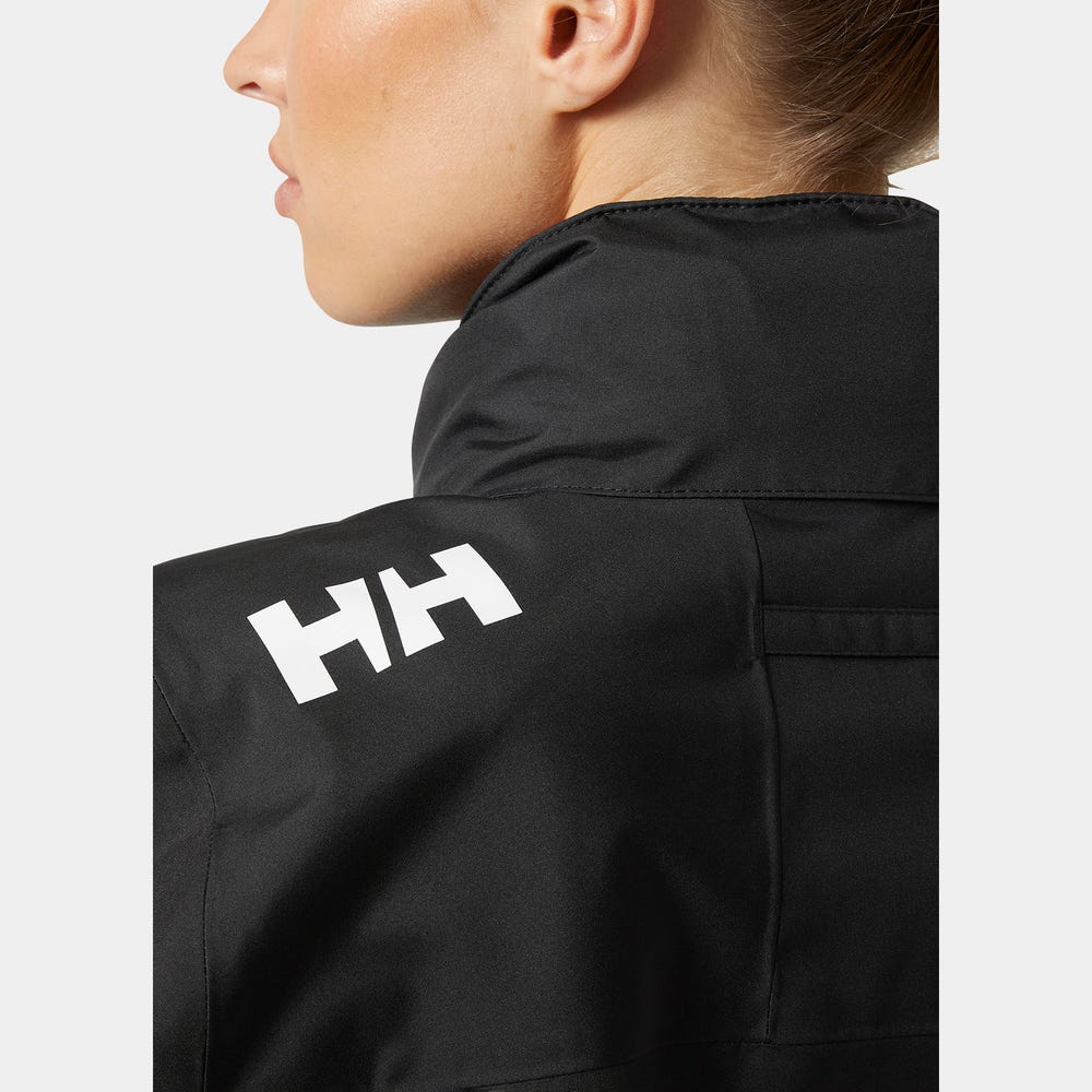 Women's Hooded Sailing Rain Jacket - Black