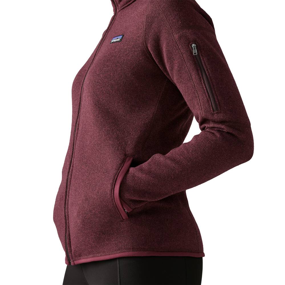 Women's Recycled Knit Fleece Jacket - Black
