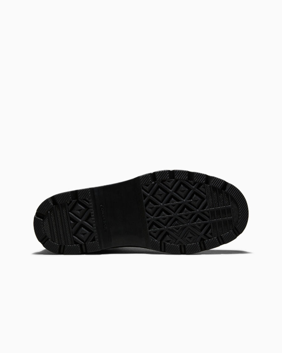 Unisex Leather Lug Sole High Top Boot